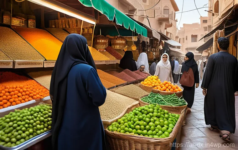 인플레이션을 견디는 포트폴리오 구성법 - **Prompt:** A concerned Arab family, consisting of a father in a thobe, a mother in a modest abaya a...