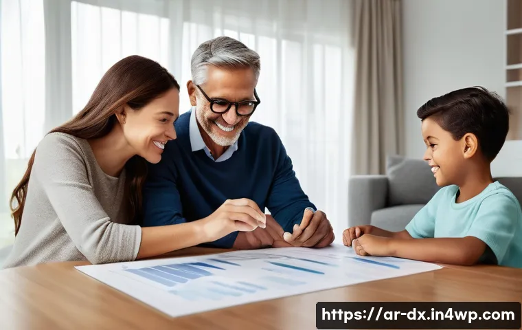 인플레이션 및 자산 포트폴리오 구성 - **Prompt 1: Family Financial Planning for the Future**
"A diverse, modern family, consisting of ...